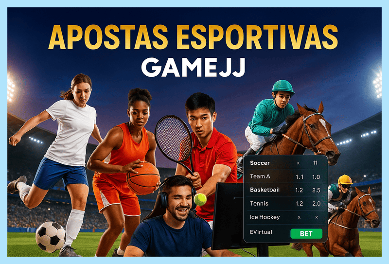 Aposte em apostas esportivas no cassino online GAMEJJ